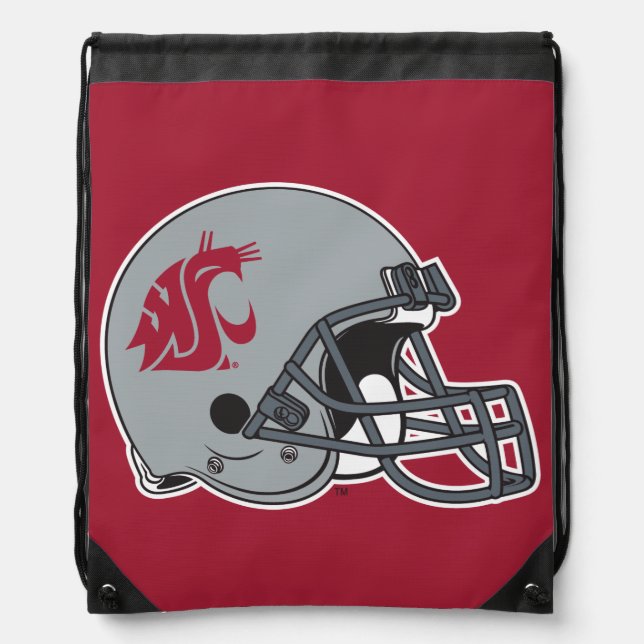 WSU Helmet Drawstring Bag (Front)