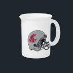 WSU Helmet Drink Pitcher<br><div class="desc">Check out these official Washington State Cougar products! All of these products are customizable with your name, club, sport, or class year on Zazzle.com. Show off your Cougar pride by getting your WSU gear here. These products make perfect gifts for the Washington State student, alumni, family, friend, or fan in...</div>