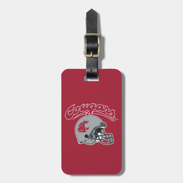 WSU Helmet Luggage Tag (Front Vertical)