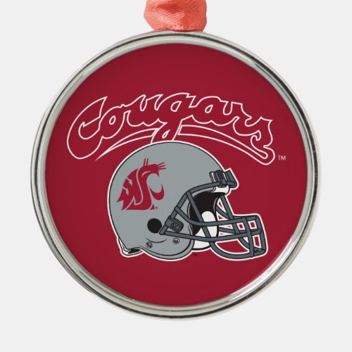 WSU Helmet Metal Ornament