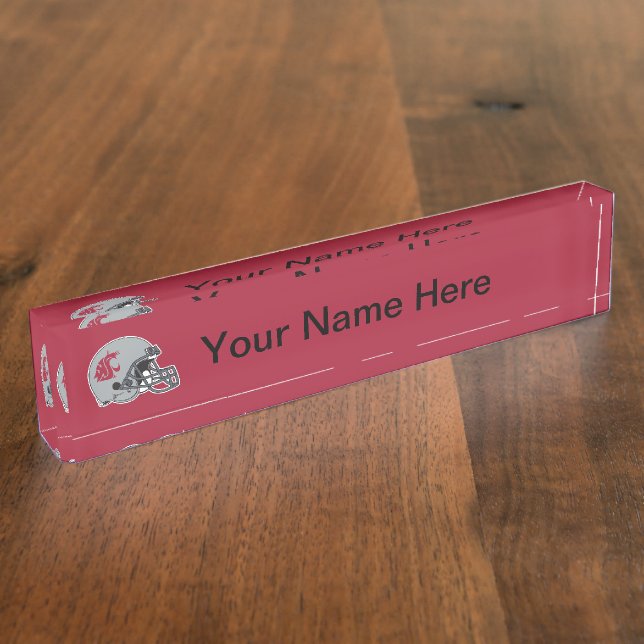 WSU Helmet Nameplate (Side)