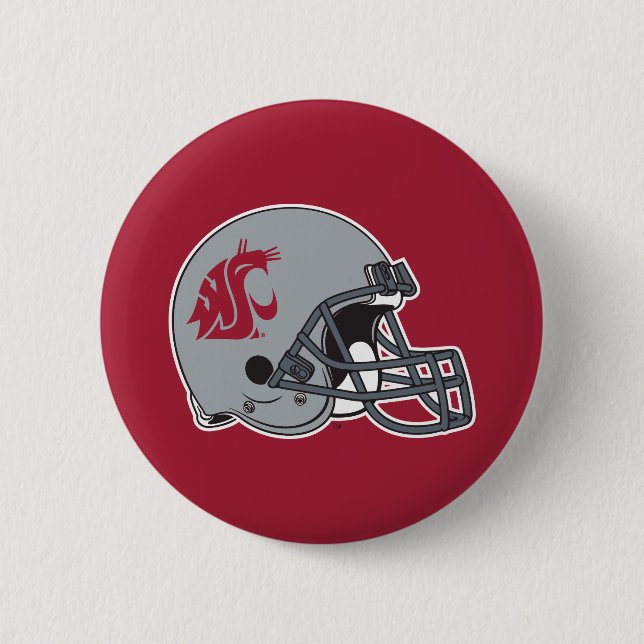 WSU Helmet Pinback Button (Front)