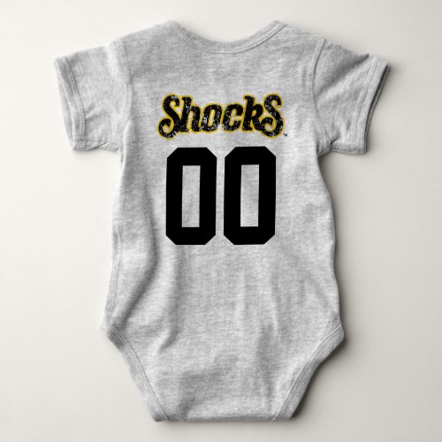 WSU Logo Distressed Baby Bodysuit