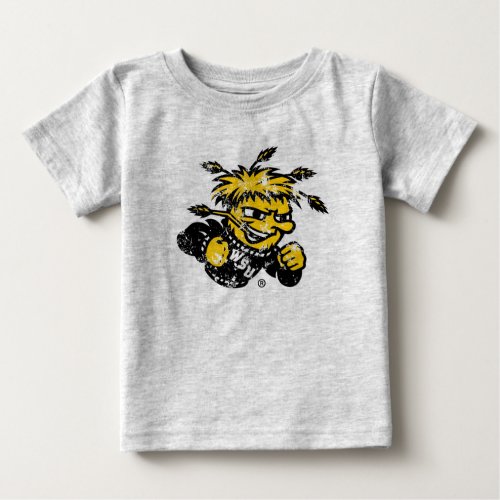 WSU Logo Distressed Baby T_Shirt