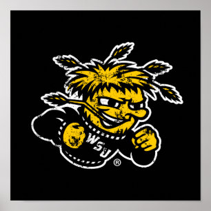 WSU Logo Distressed Poster