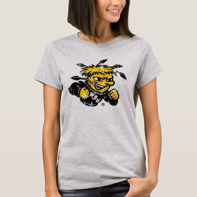 WSU Logo Distressed T-Shirt (Front)
