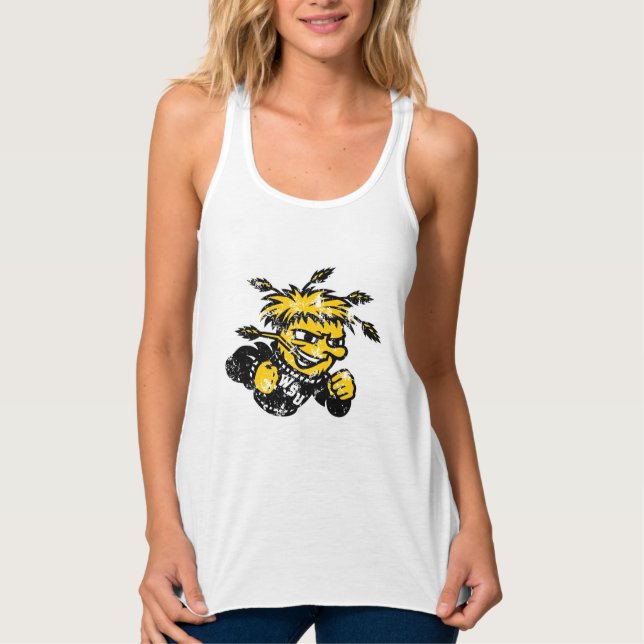 WSU Logo Distressed Tank Top (Front)