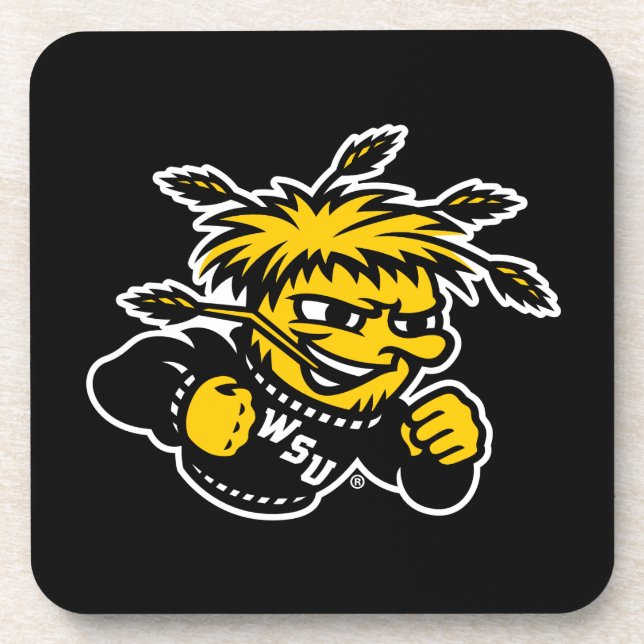 WSU Logo Primary Mark Beverage Coaster (Front)