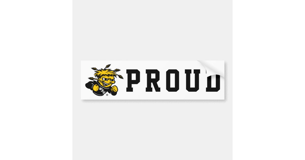 WSU Logo Primary Mark Bumper Sticker | Zazzle