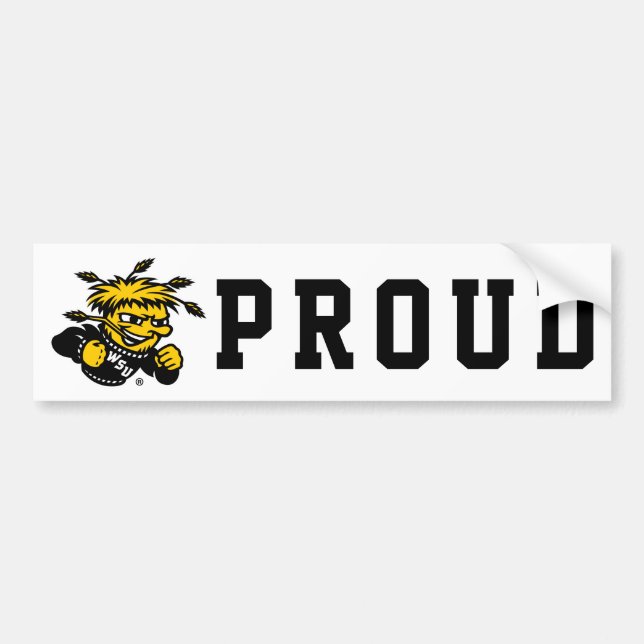 WSU Logo Primary Mark Bumper Sticker (Front)
