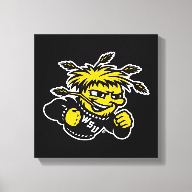 WSU Logo Primary Mark Canvas Print (Front)