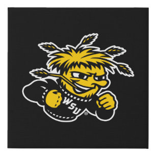 WSU Logo Primary Mark Faux Canvas Print