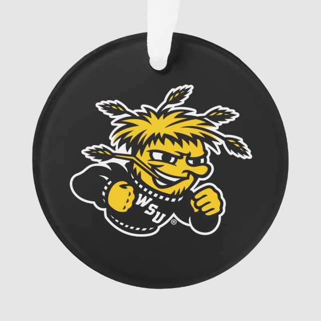 WSU Logo Primary Mark Ornament (Front)