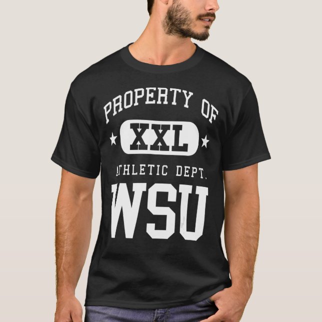 WSU XXL Athletic School Property T-Shirt (Front)