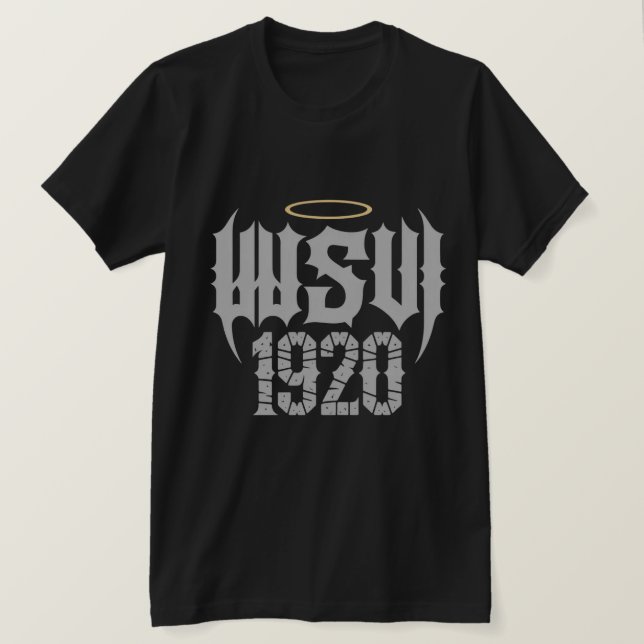 WSV 1920 Gothic Streetwear Logo T-Shirt (Design Front)