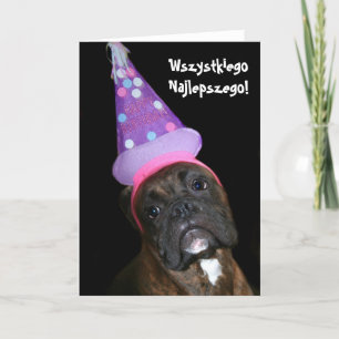 Wszystkiego Najlepszego Polish Birthday boxer card
