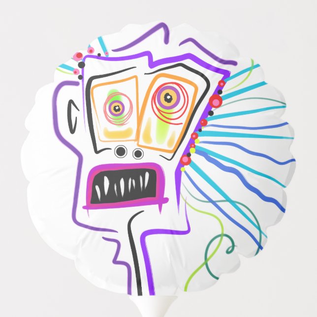 WT? - WHAT THE ?? EMOJI Meemogie Balloon (Back)