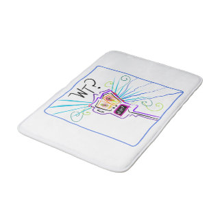 WT? WHAT THE ?? EMOJI Meemogie Bath Mat