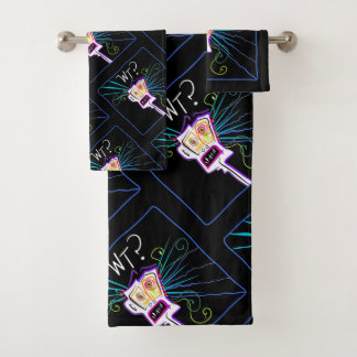 WT? WHAT THE ?? EMOJI Meemogie Bath Towel Set