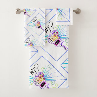 WT? WHAT THE ?? EMOJI Meemogie Bath Towel Set