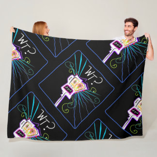 WT? WHAT THE ?? EMOJI Meemogie Fleece Blanket