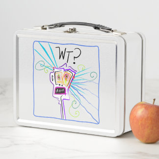 WT? WHAT THE ?? EMOJI Meemogie Metal Lunch Box