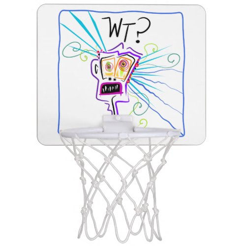 WT _ WHAT THE  EMOJI Meemogie Mini Basketball Hoop