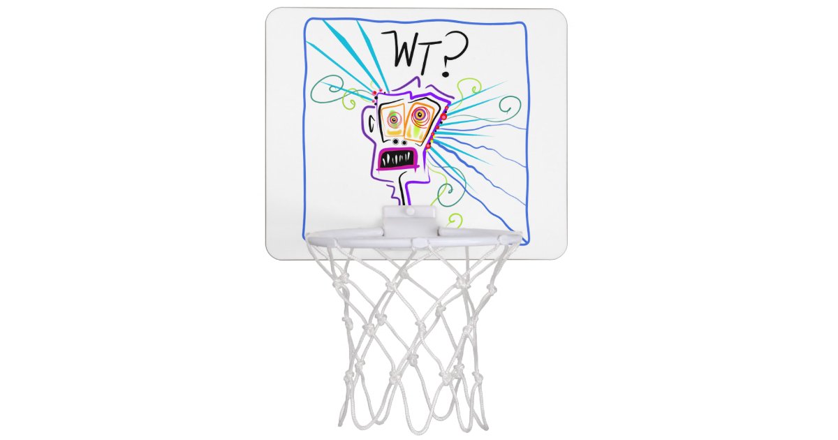 Wt What The Emoji Meemogie Mini Basketball Hoop