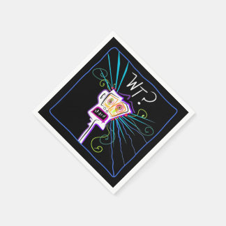 WT? - WHAT THE ?? EMOJI Meemogie Napkins
