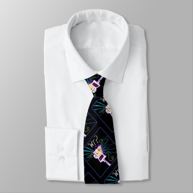 WT? WHAT THE ?? EMOJI Meemogie Neck Tie (Tied)