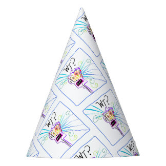 WT? - WHAT THE ?? EMOJI Meemogie Party Hat
