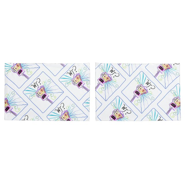 WT? WHAT THE ?? EMOJI Meemogie Pillow Case (Back-Set)