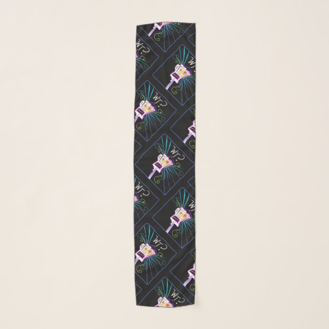 WT? WHAT THE ?? EMOJI Meemogie Scarf (Front)