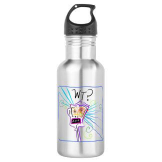 WT? WHAT THE ?? EMOJI Meemogie Stainless Steel Water Bottle
