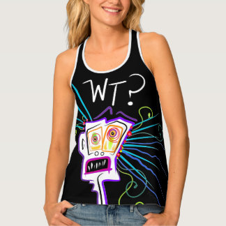 WT? WHAT THE ?? EMOJI Meemogie Tank Top
