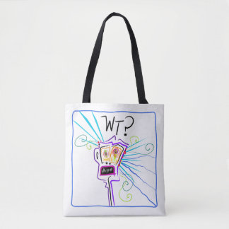 WT? WHAT THE ?? EMOJI Meemogie Tote Bag