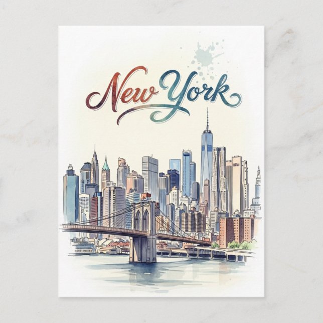 wtare color new york  postcard (Front)