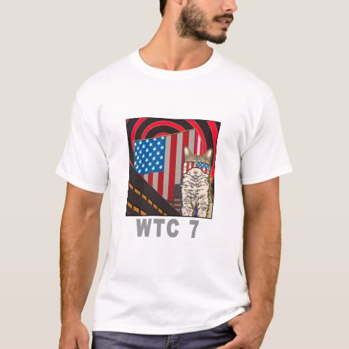 WTC 7 Organic White T_Shirt