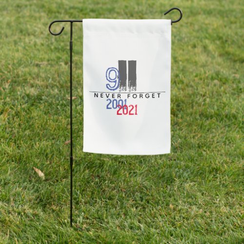 WTC 911 Patriotic Never Forget 20th Anniversary Garden Flag