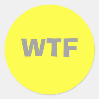 WTF CLASSIC ROUND STICKER
