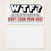 WTF? Dog Left in Hot Car Warning (Front & Back)