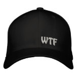 Wtf Embroidered Baseball Hat Flexfit Wool Cap at Zazzle
