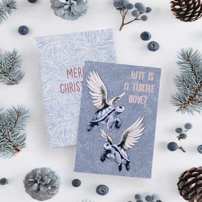 WTF Is A Turtle Dove Funny Christmas Holiday Card (Creator Uploaded)