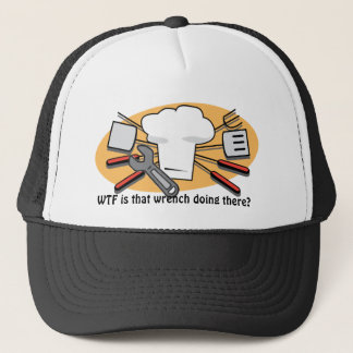 WTF is that wrench doing there? Trucker Hat