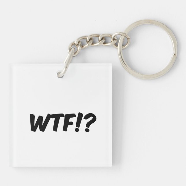 WTF!? Phrase Keychain (Back)