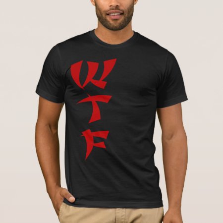 Wtf Red Dragon Mn Jersey Tee In Black