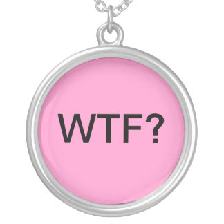 WTF SILVER PLATED NECKLACE