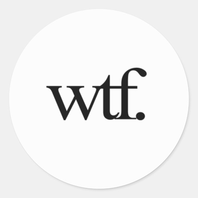 wtf Stickers (Front)
