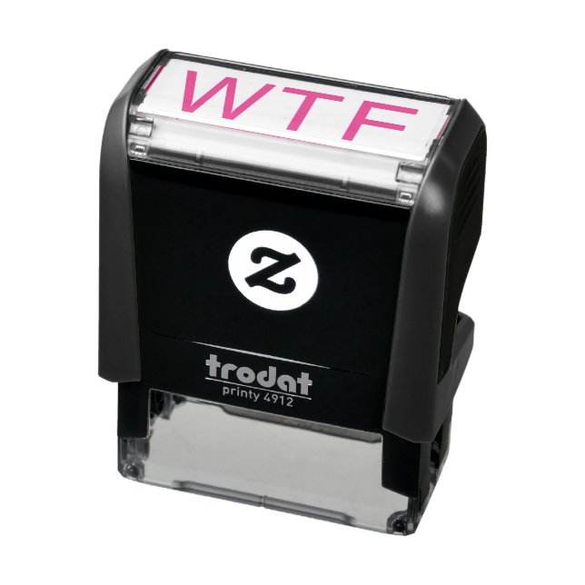 WTF Unprofessional Sarcasm Humor Funny Joke Self-inking Stamp (Product)