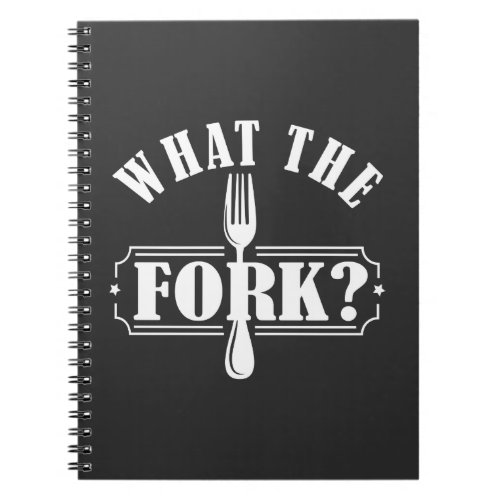 WTF What The Fork Art Hilarious Saying Forking Notebook